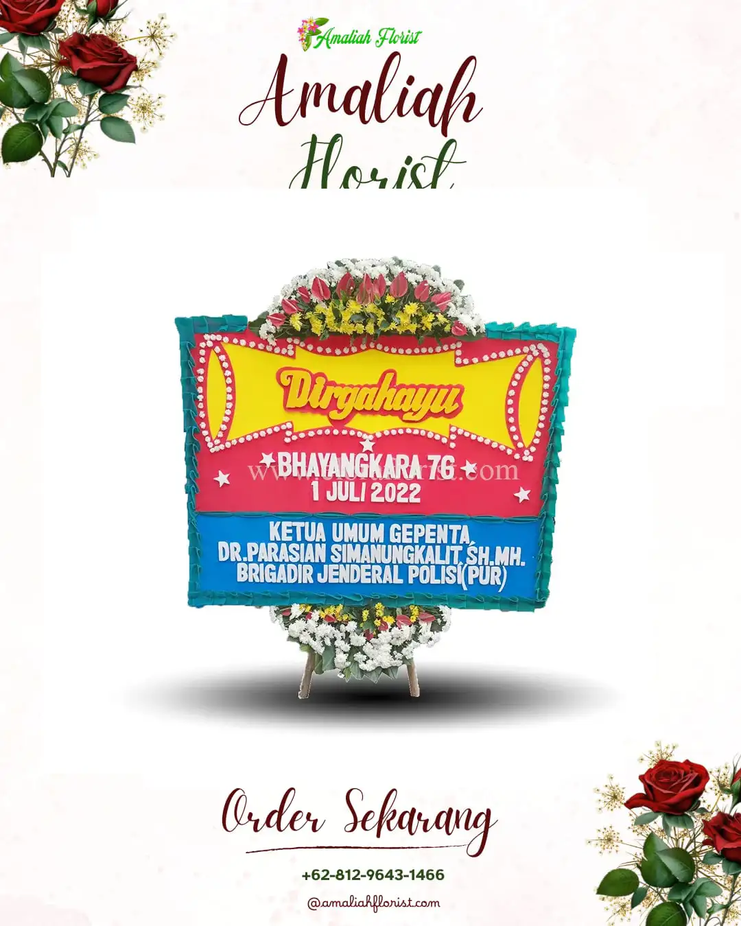 Papan Bunga HUT Ulang Tahun Ganjaran